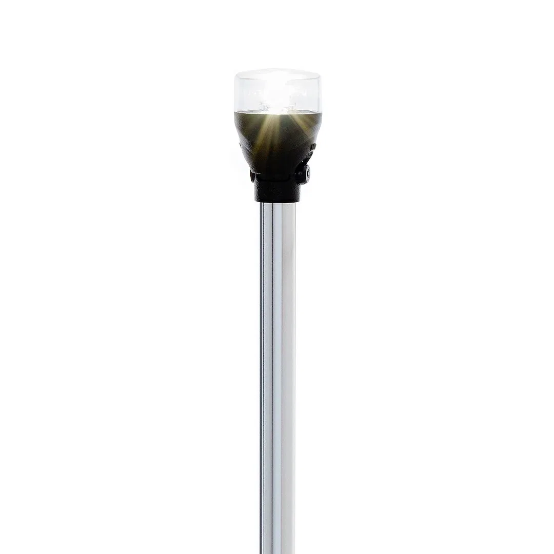 5530-36A7 – ATTWOOD MARI Navigation Light, All-Round Articulating Light Round White LED Clear Lens Polycarbonate Lens...